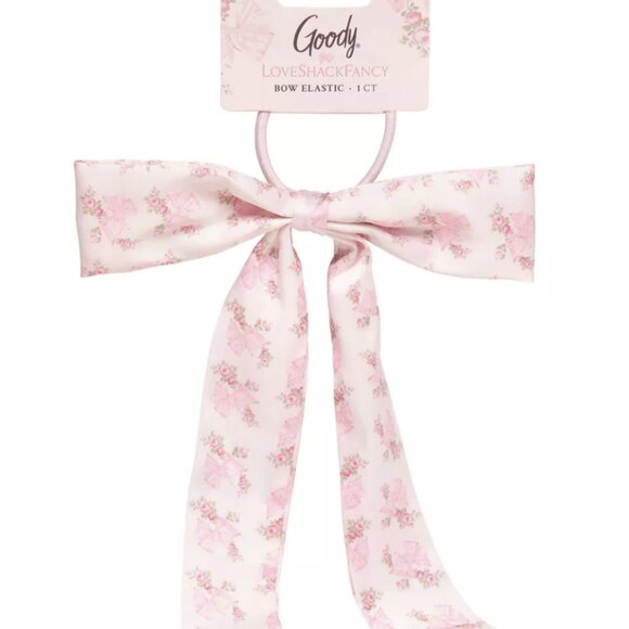 LoveShackFancy x Goody  Ruffle Bow Hair Clip - Rosa Beaux - Picture 3 of 5